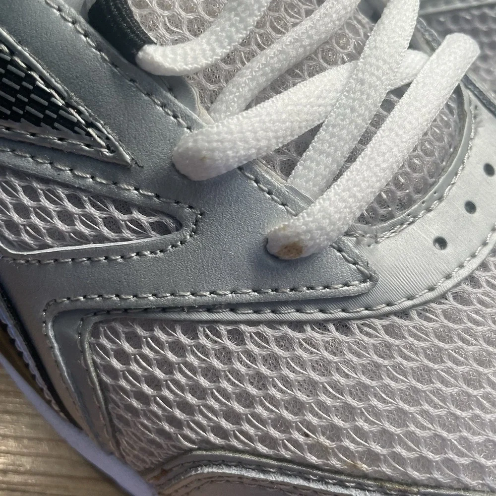 Reebok Pheehan Mens 10 4E X-WIDE Running Shoes Sneakers Silver White Black *READ
